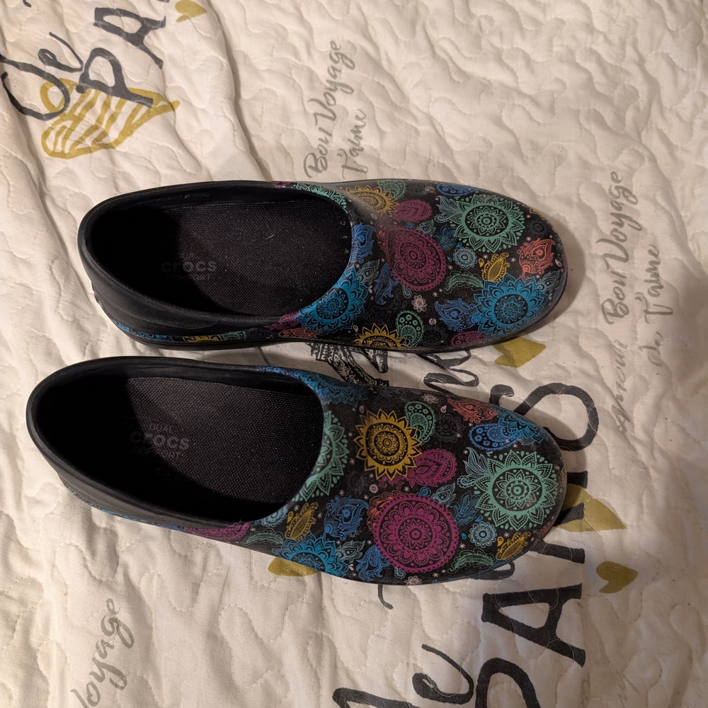 Crocs Colorful Mandala Slip-On Shoes